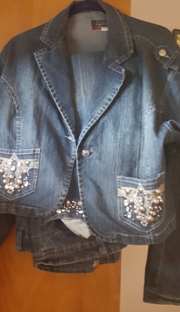 Two peace jean jacket And jean Pants